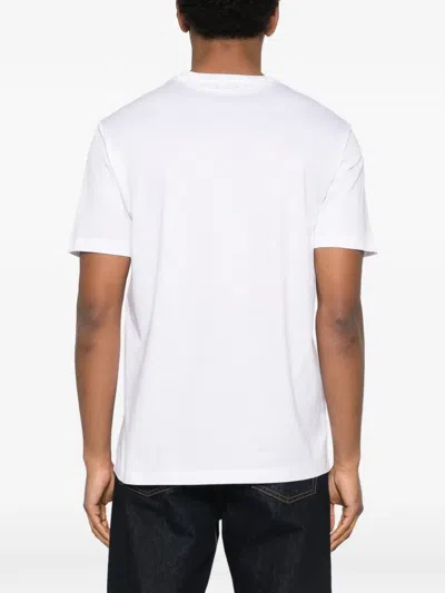 Kiton Cotton Crew-neck Short-sleeve T-shirt In White