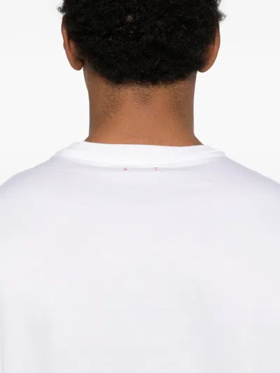 Kiton Cotton Crew-neck Short-sleeve T-shirt In White