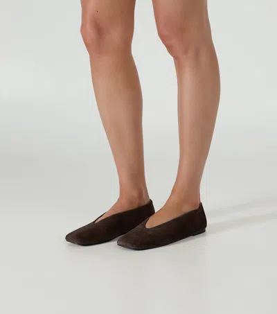 Tony Bianco Bianca Flats Espresso Suede In Multi