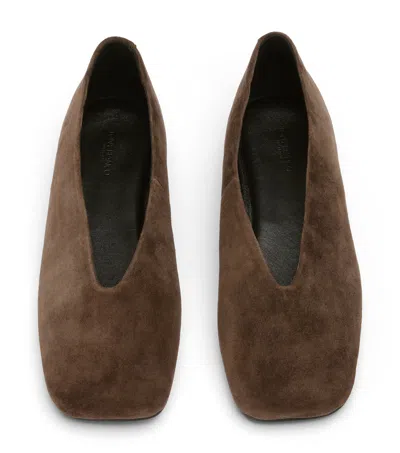 Tony Bianco Bianca Flats Espresso Suede In Multi