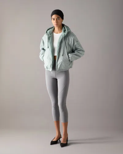 Moose Knuckles Eaton Bunny Reversible Faux Fur Hooded Jacket In Green