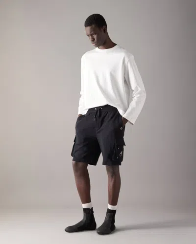 Moose Knuckles Pocket Cargo Shorts In Black