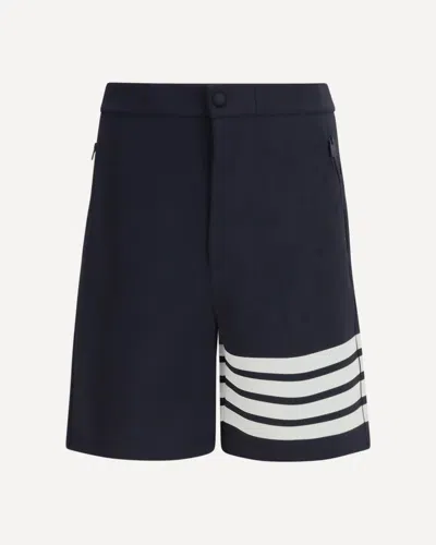 Thom Browne 4-bar Technical Shorts In Blue