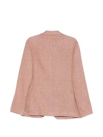 Eleventy Single-breasted Blazer In Pink