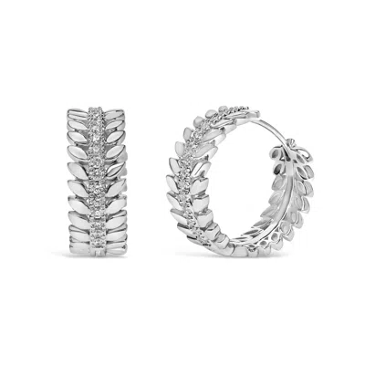 Haus Of Brilliance 14k 0.27 Ct. Tw. Lab-grown Diamond Hoop Earrings In Metallic