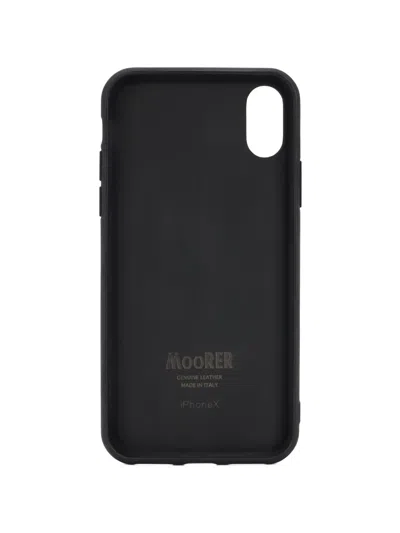 Moorer Textured Iphone X Case In Brown