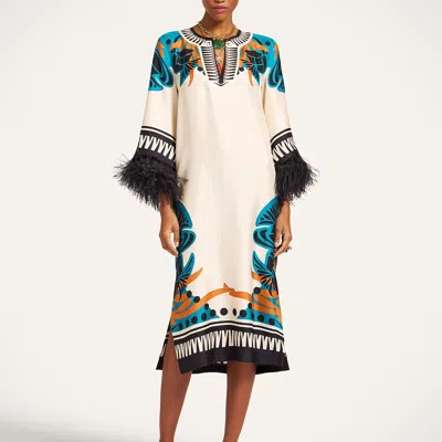 La Doublej The Kaftan In White