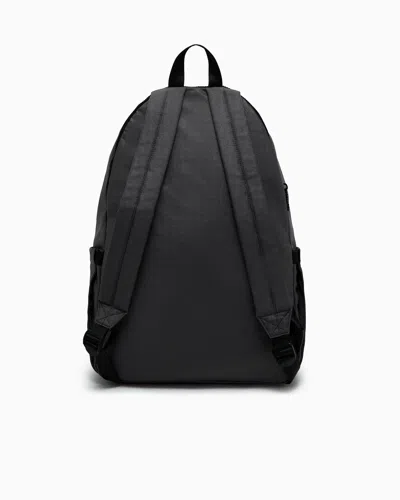 Ea7 Polyester Backpack With Reflective Details In Black