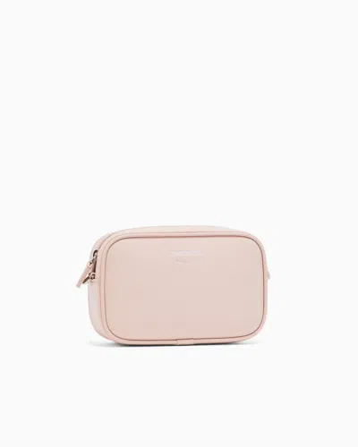 Emporio Armani Camera Shoulder Bag Adjustable Strap Design In Pink