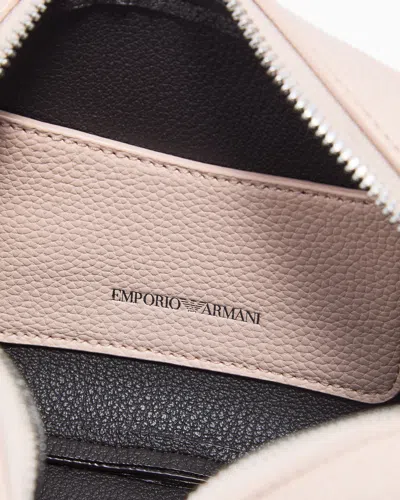 Emporio Armani Camera Shoulder Bag Adjustable Strap Design In Pink