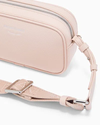 Emporio Armani Camera Shoulder Bag Adjustable Strap Design In Pink