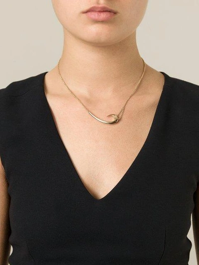 Shop Shaun Leane 'hook' Necklace In Metallic