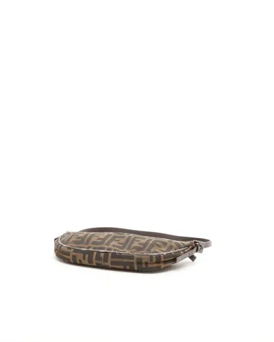 Fendi Zucca Half Moon Bag In Multi