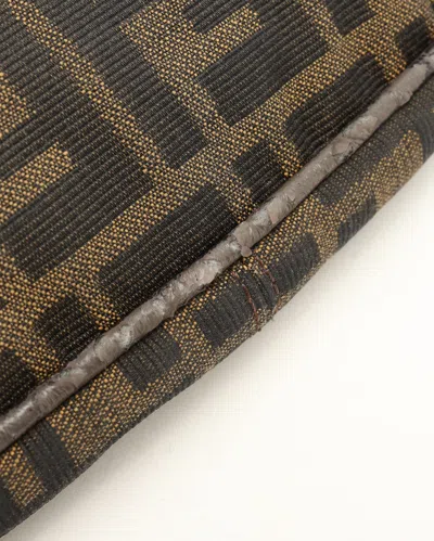 Fendi Zucca Half Moon Bag In Multi