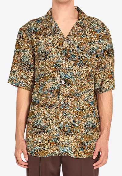 Saint Laurent Multicolor Viscose Pattern Shirt In Multi