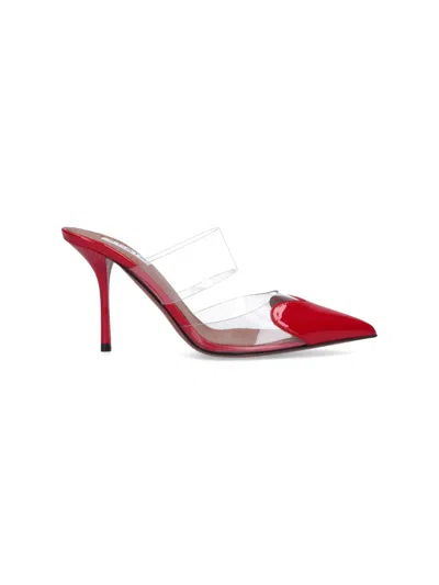 Alaïa Alaia Women Le Coeur Patent Leather Sandals In Red