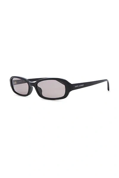 Saint Laurent Bayonetta Rectangular Sunglasses In Black