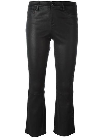 J Brand Selena Trousers In Black With Coating