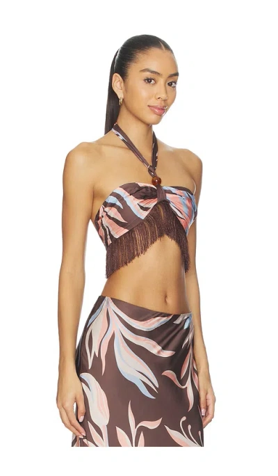 Rococo Sand Fringe Top In Multi