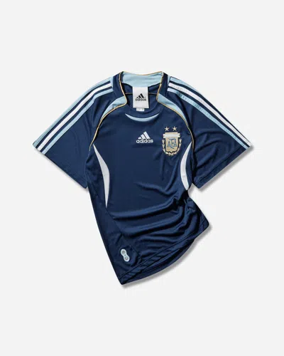 Adidas Originals Argentina Reconstructed Bringback Striped Short-sleeve T-shirt In Blue