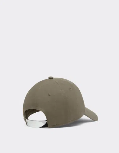 Ferrari Logo Detail Baseball Cap In Green