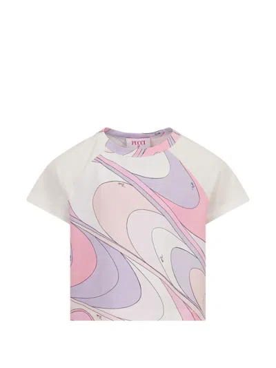Pucci Junior Patterned T-shirt In Neutral