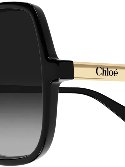 Chloé Oversized-frame Sunglasses In Black
