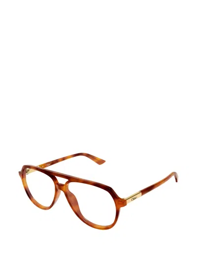 Chloé Pilot-frame Glasses In Multi