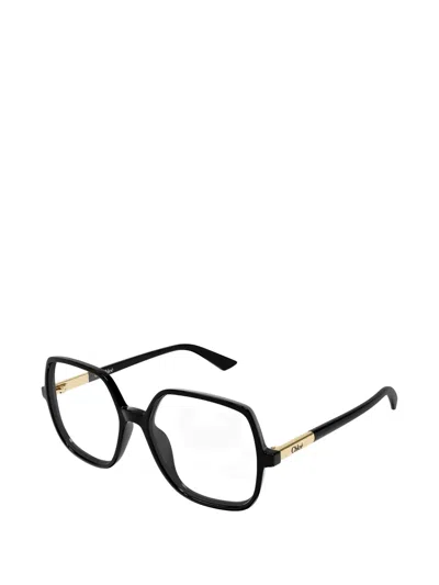 Chloé Eyewear Square Frame Glasses In Black