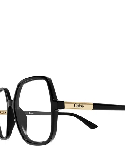 Chloé Eyewear Square Frame Glasses In Black