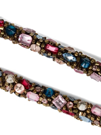 Etro Rhinestones Bag Handle In Multi
