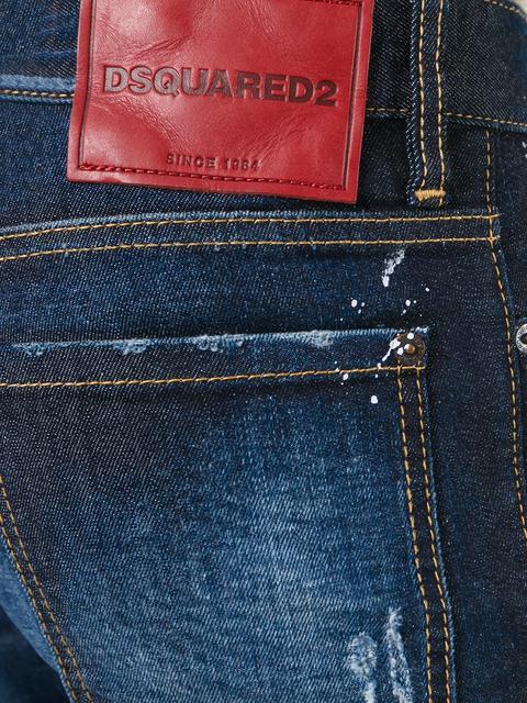Dsquared2 Boyfriend Paint Splatter Jeans | ModeSens