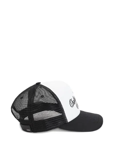 Amiri Black And White Cotton Baseball Cap In Multi