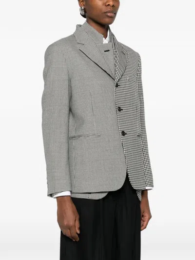 Comme Des Garçons Single-breasted Blazer In Gray