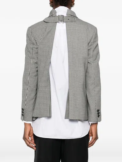 Comme Des Garçons Single-breasted Blazer In Gray