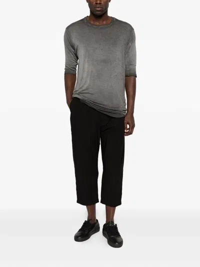 Thom Krom Drawstring Trousers In Black