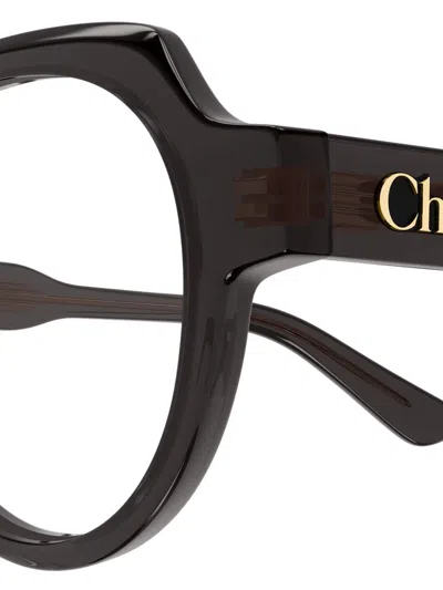 Chloé Round-frame Glasses In Black