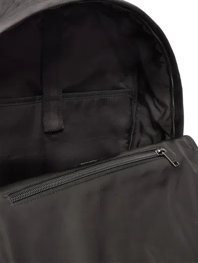Hugo Boss Zip-up Backpack In Black