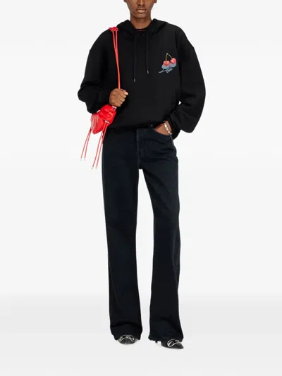 Diesel Cherry Sweatshirt In Black