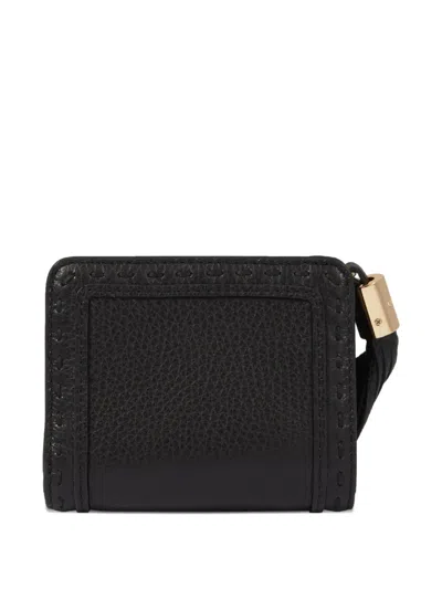 Lancel Medium Zipped Compact Wallet In Black