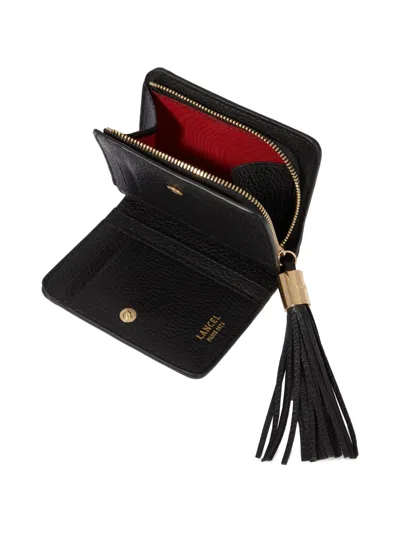 Lancel Medium Zipped Compact Wallet In Black