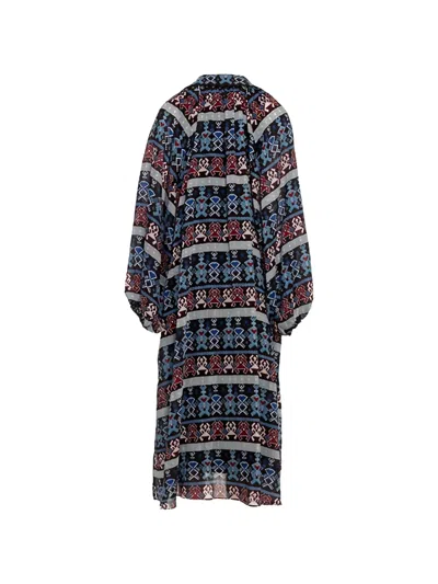 Devotion Patterned Midi Dress In Multi