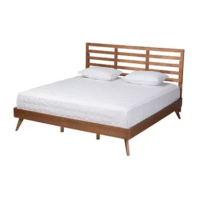 Asstd National Brand Shiro Wooden Platform Bed In Brown | ModeSens