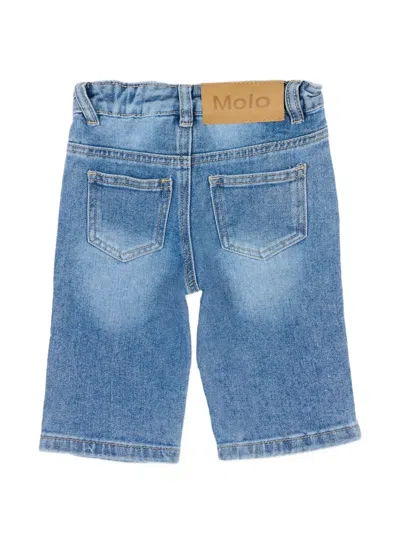 Molo Pocket Buttoned Jeans In Blue