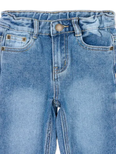 Molo Pocket Buttoned Jeans In Blue