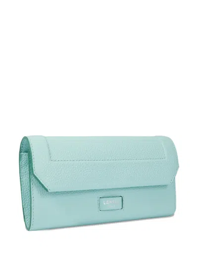Lancel Compact Wallet In Blue