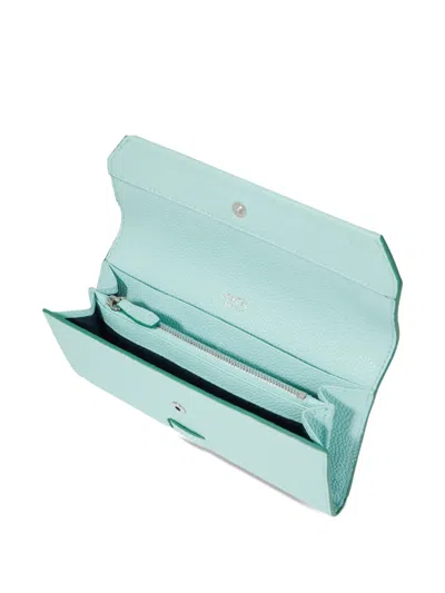 Lancel Compact Wallet In Blue