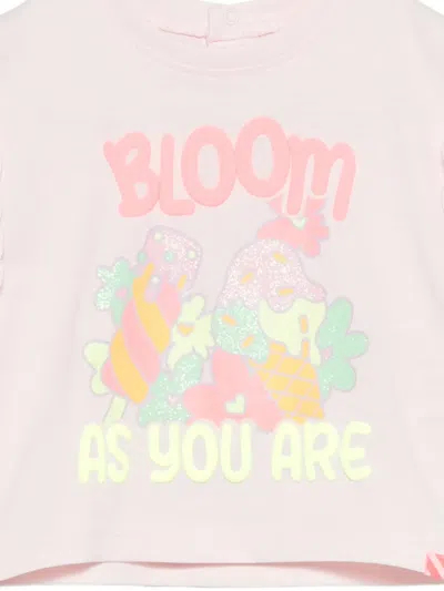 Billieblush Ruffled Graphic T-shirt In Multi