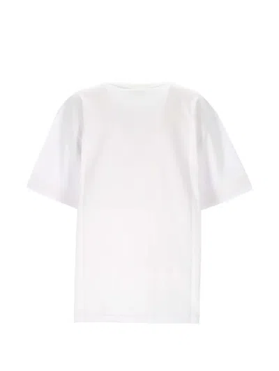 Lorena Antoniazzi Graphic Insert T-shirt In White