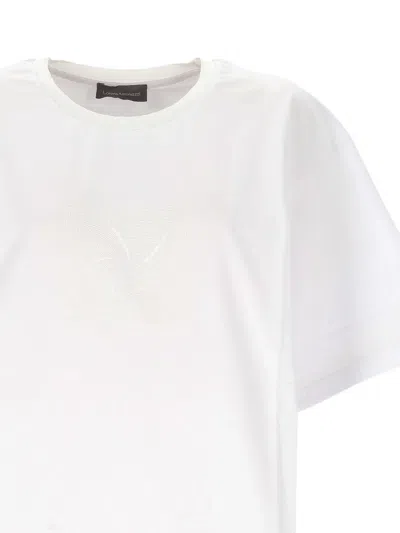 Lorena Antoniazzi Graphic Insert T-shirt In White